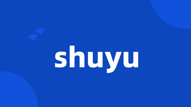 shuyu