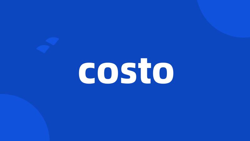 costo