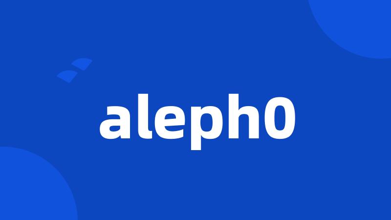 aleph0