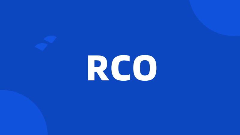 RCO