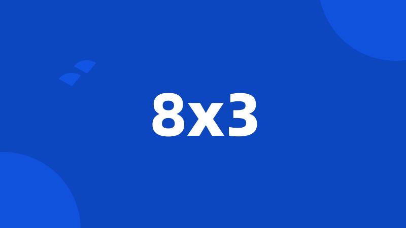 8x3