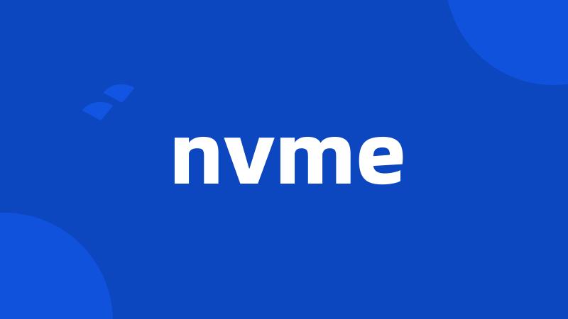 nvme