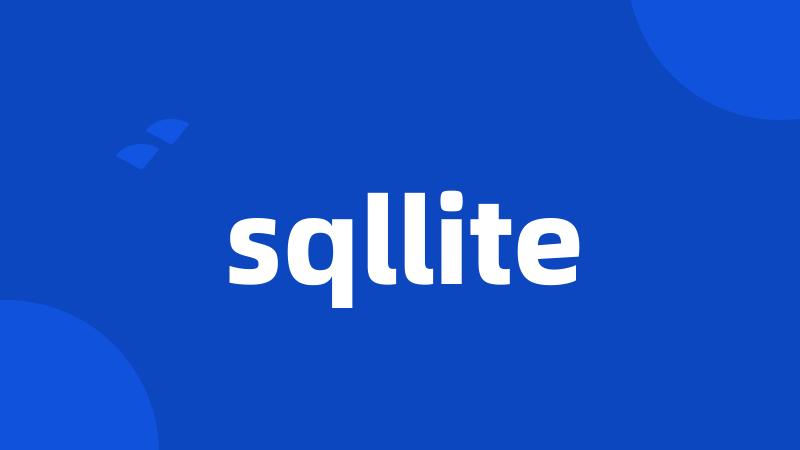 sqllite