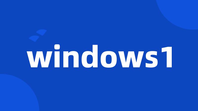 windows1