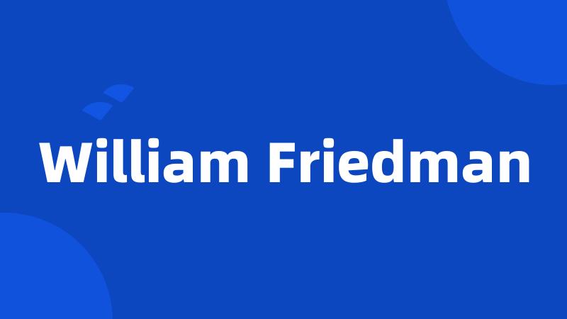 William Friedman