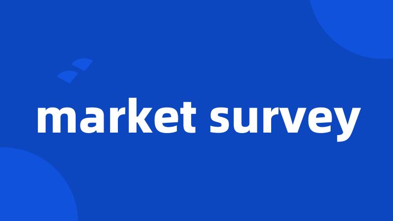 market survey