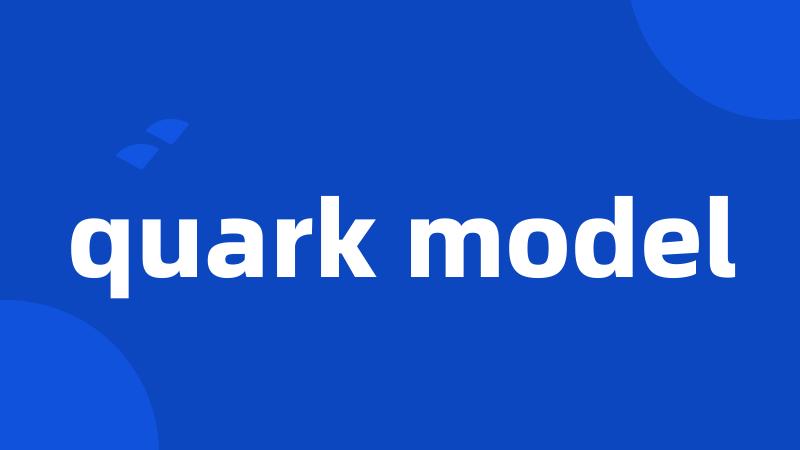 quark model