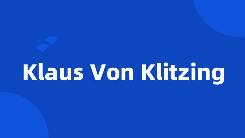 Klaus Von Klitzing