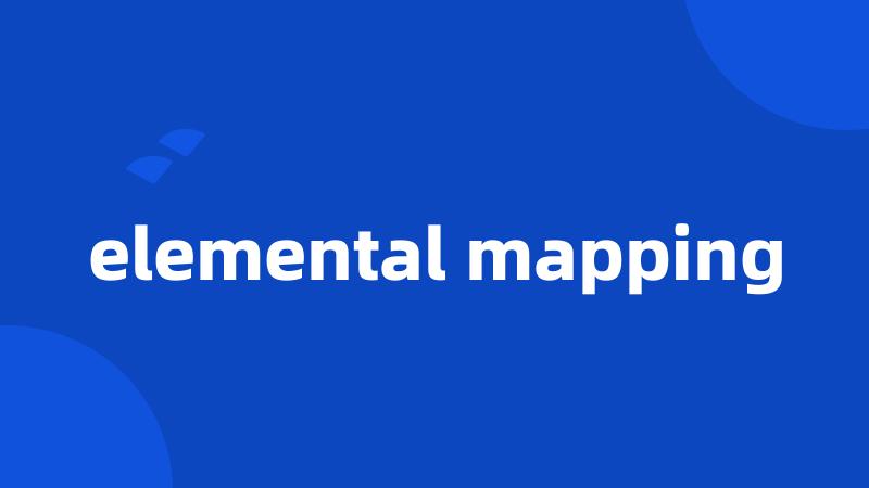 elemental mapping