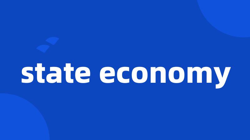 state economy