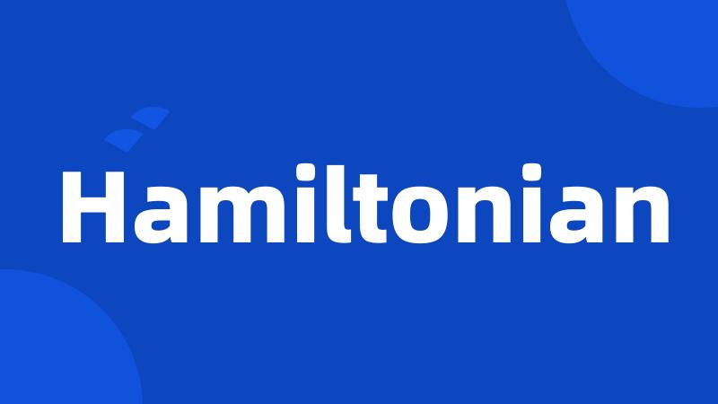 Hamiltonian