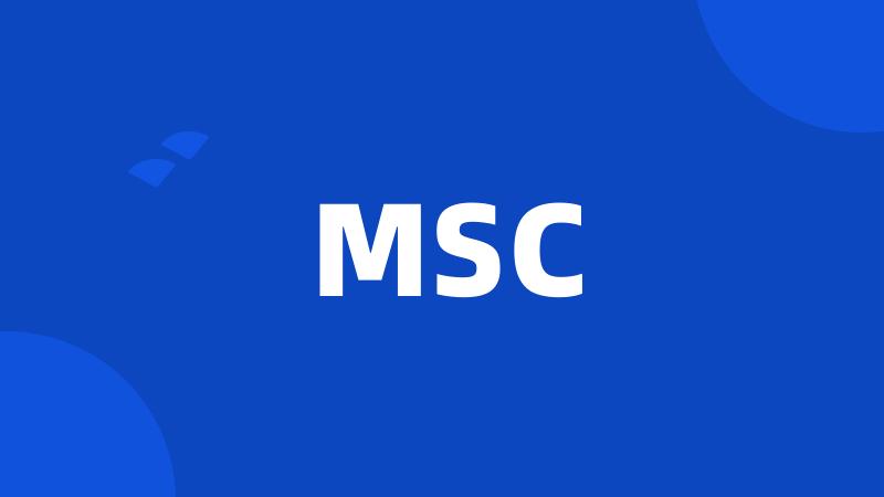 MSC