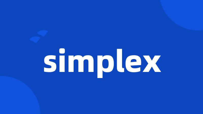 simplex