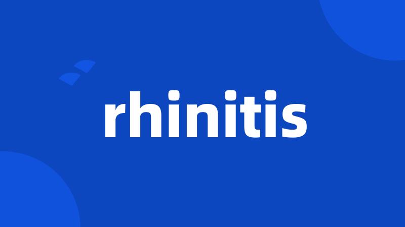 rhinitis