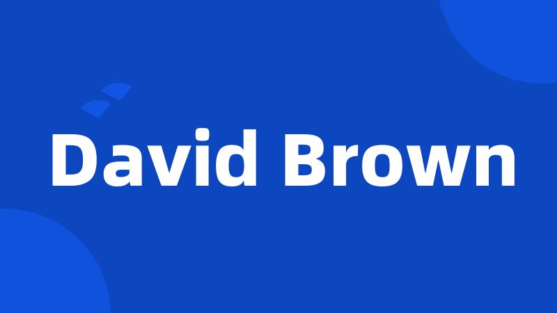 David Brown