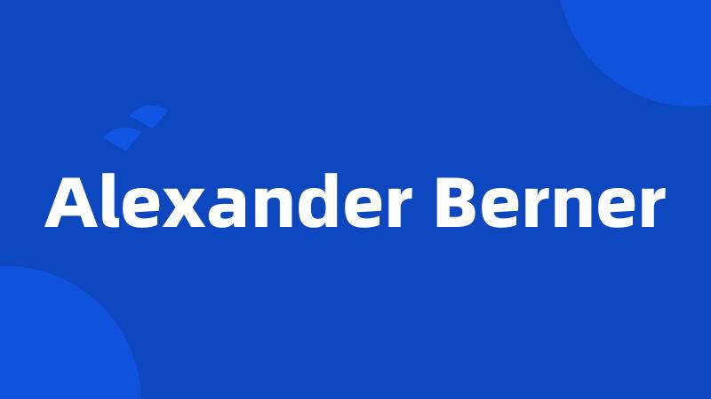 Alexander Berner