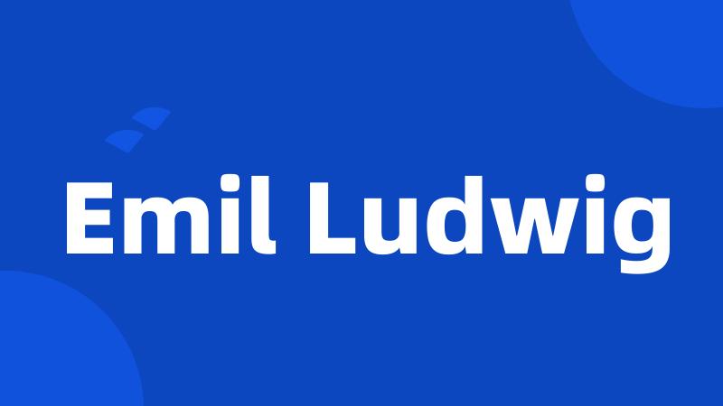 Emil Ludwig