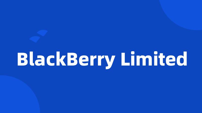 BlackBerry Limited