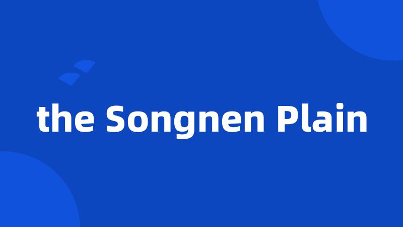 the Songnen Plain