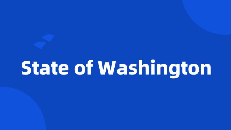 State of Washington