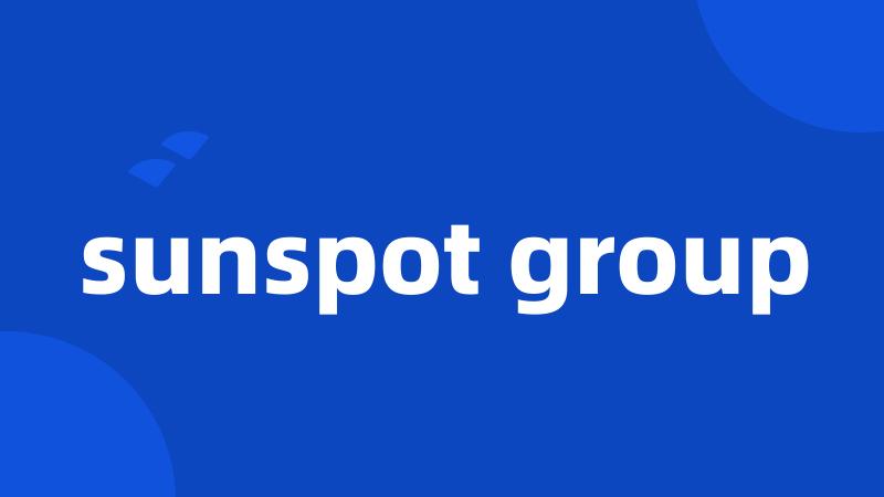 sunspot group