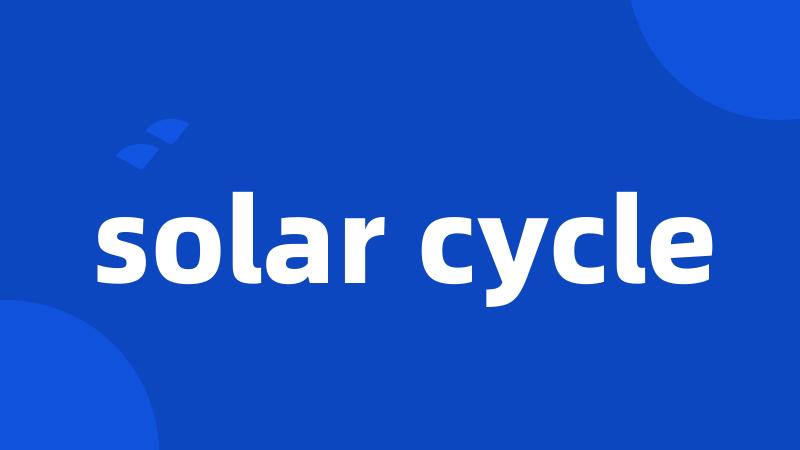 solar cycle