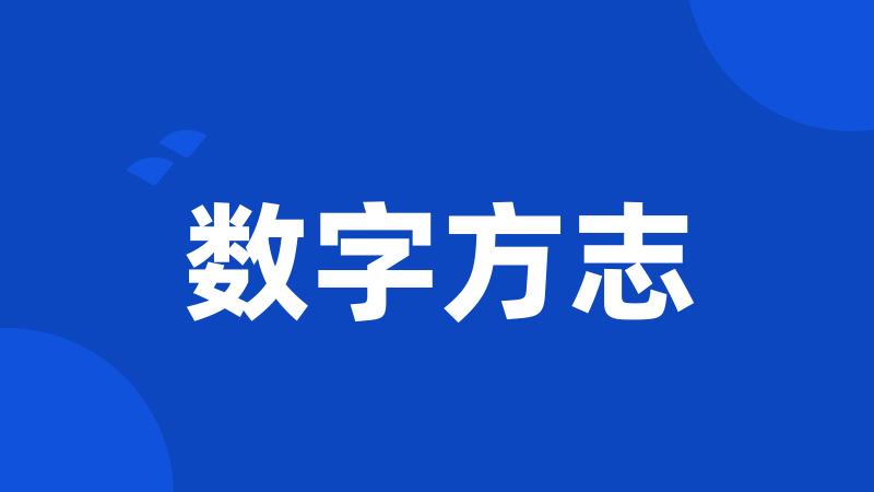 数字方志