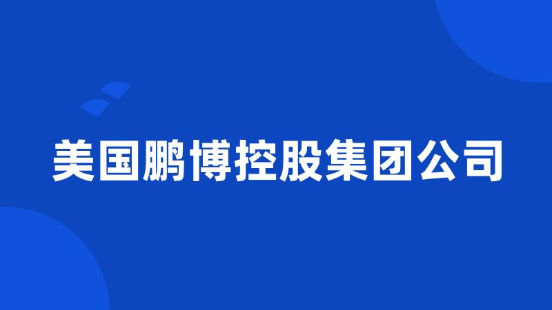 美国鹏博控股集团公司