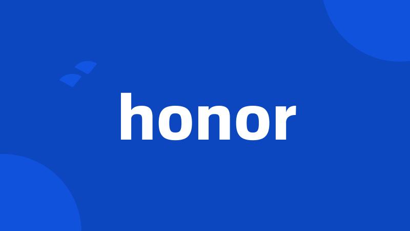 honor