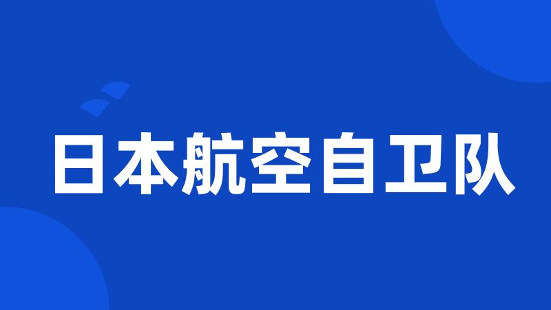 日本航空自卫队