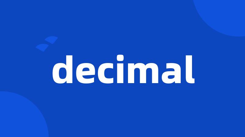 decimal