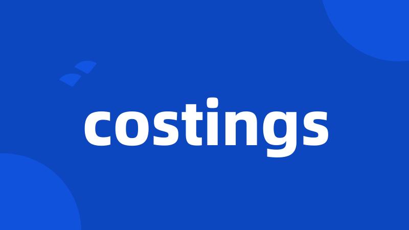 costings