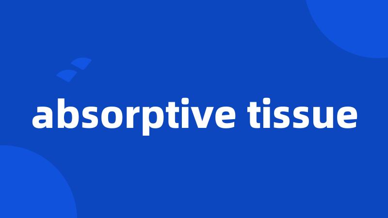 absorptive tissue