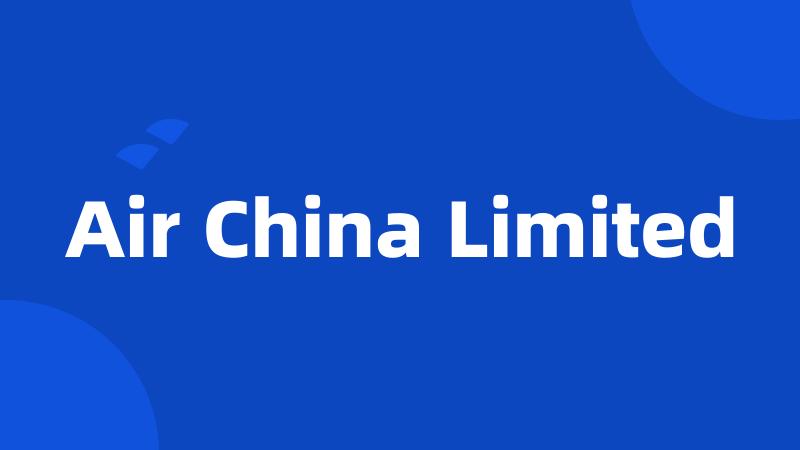 Air China Limited