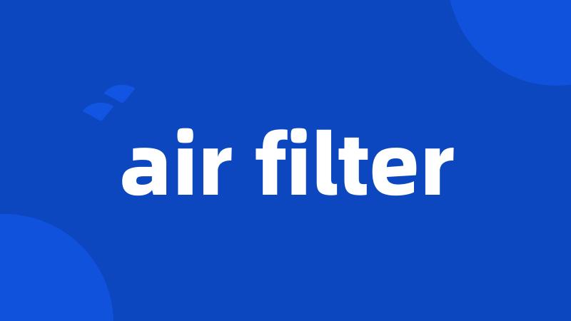 air filter