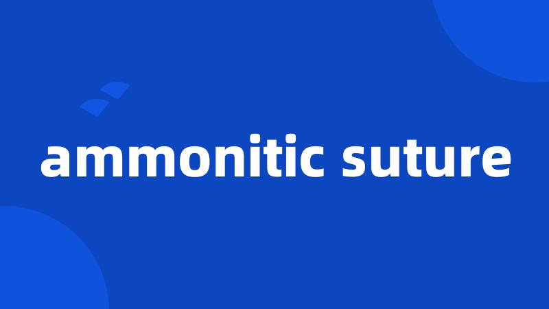 ammonitic suture