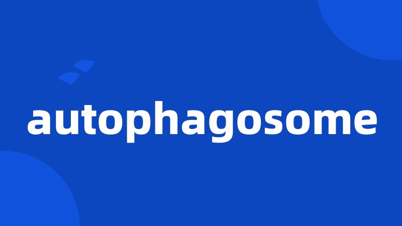 autophagosome