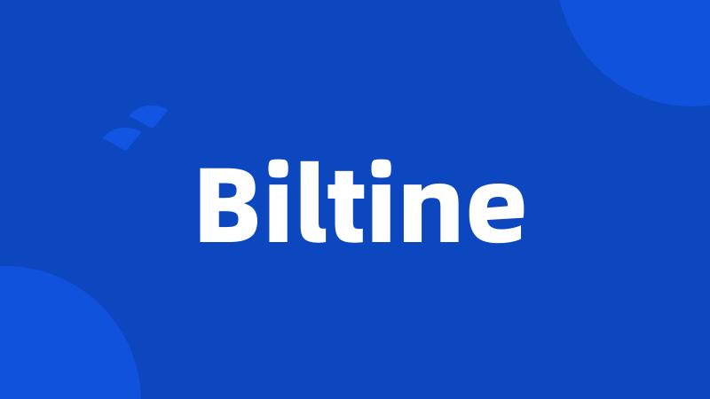 Biltine