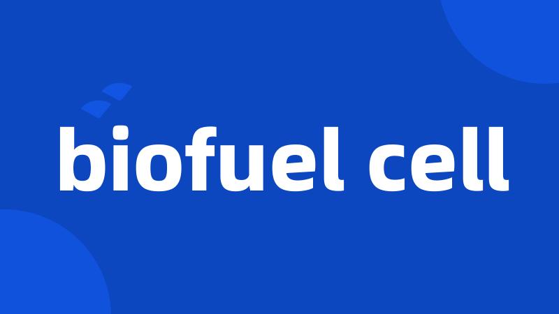 biofuel cell