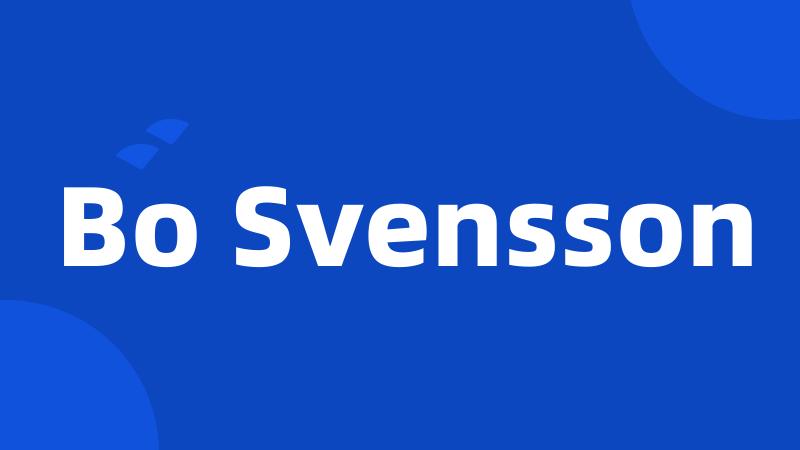 Bo Svensson