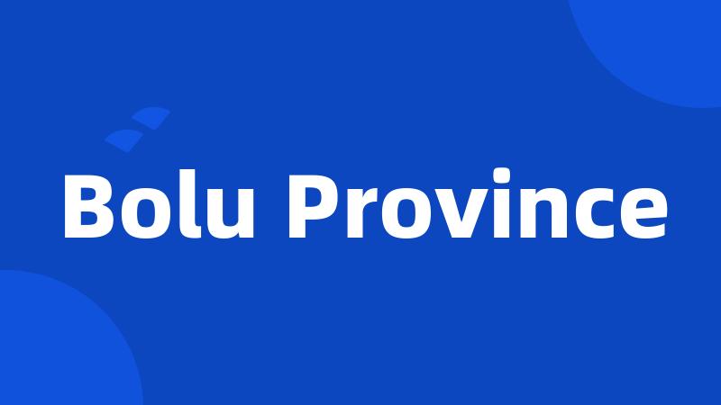 Bolu Province