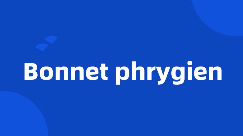 Bonnet phrygien