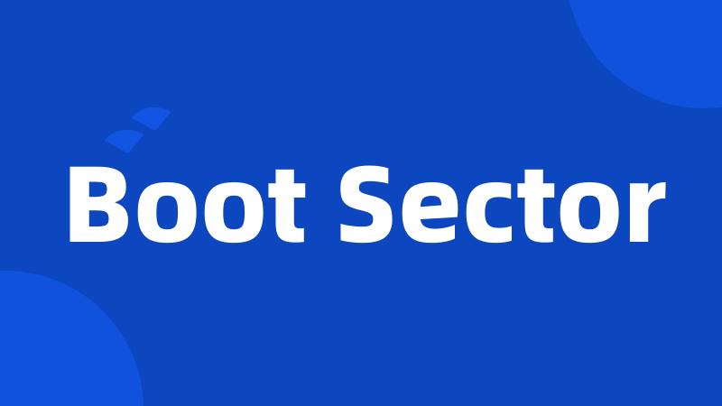 Boot Sector