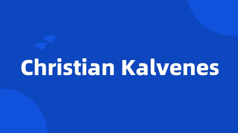 Christian Kalvenes