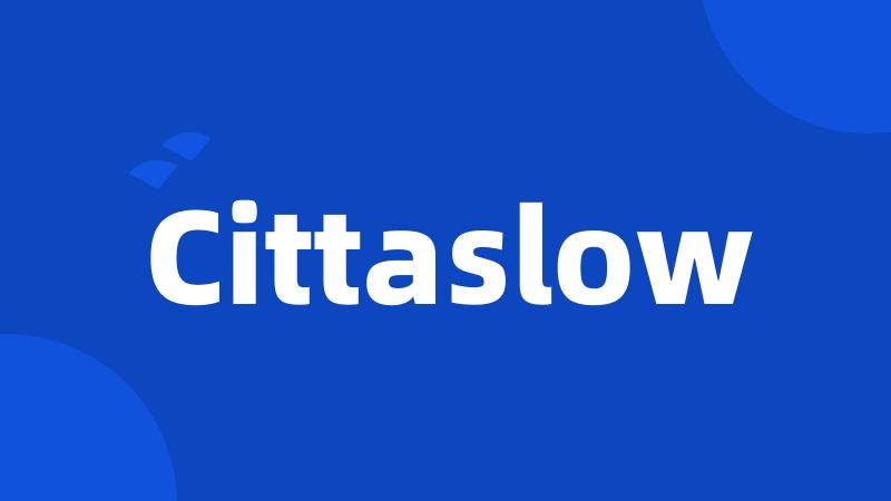 Cittaslow