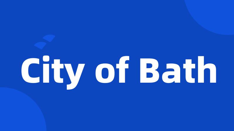 City of Bath