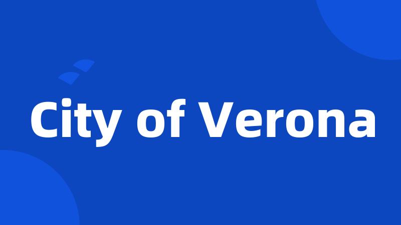 City of Verona