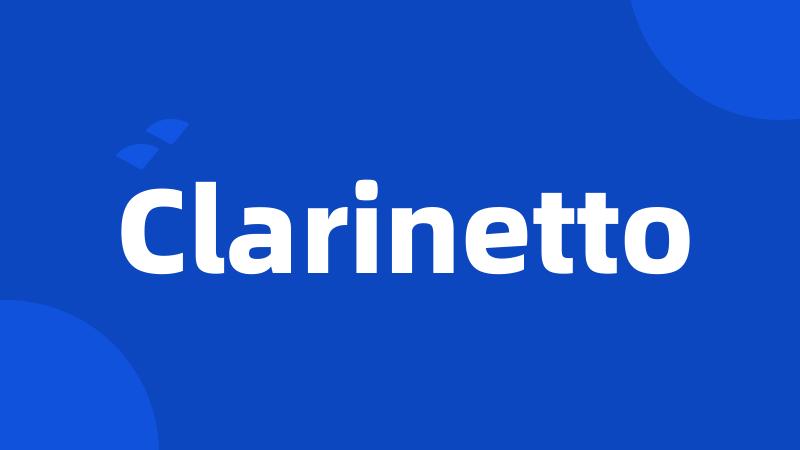 Clarinetto