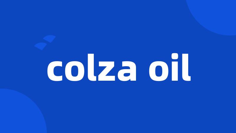 colza oil