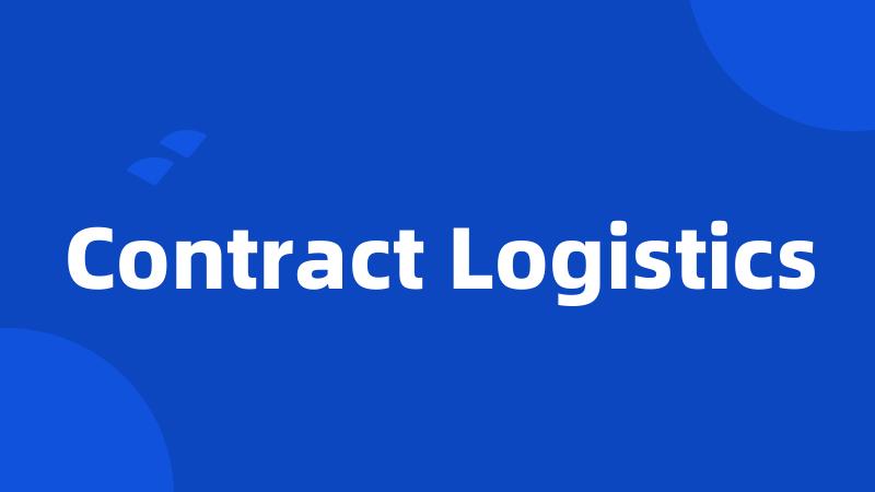 Contract Logistics